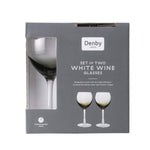 Denby Halo/Praline White Wine Glasses (Pack Of 2)