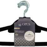 NON SLIP FLOCKED COAT CLOTHES HANGERS VELVET SPACE SAVING 5-COLOR (KIDS & ADULT)