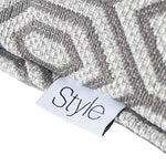 Alpha Geometric Piped Cushion Cover - Mustard