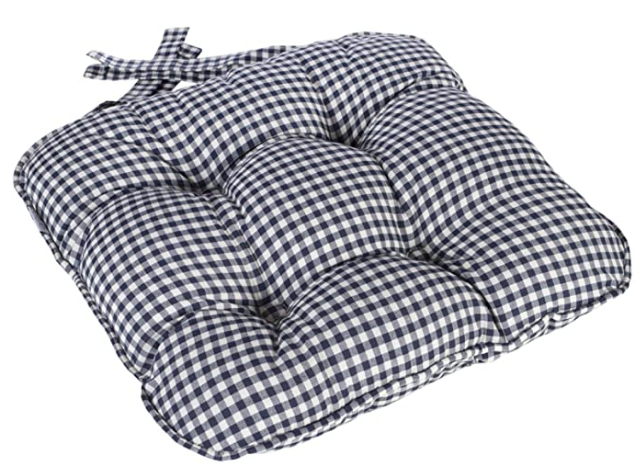 Black and white gingham chair pads online