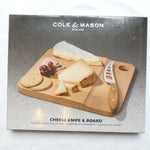 Cole & Mason Cheese Knife & Board