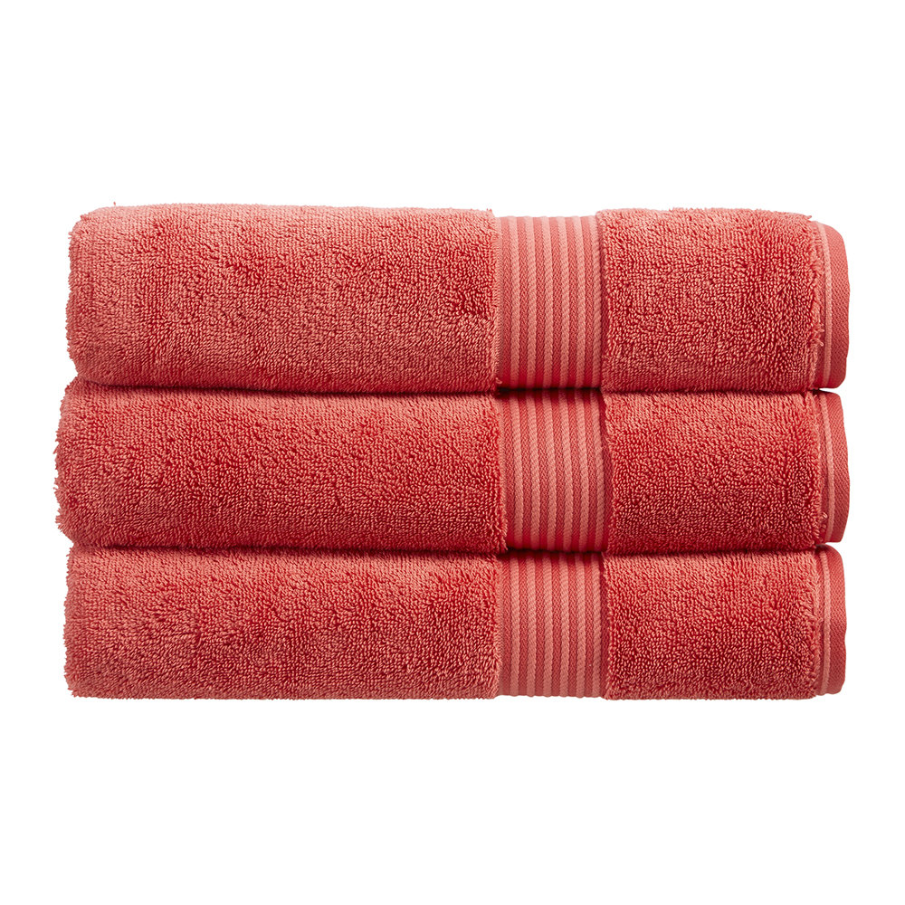 Christy Supreme Hygro 650gsm Cotton Towels Coral Home Factory Shop