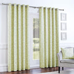 Curtina Somerford Lined Eyelet Curtains Green