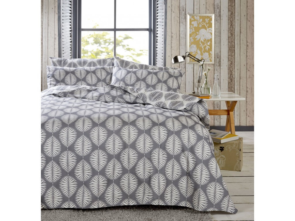Vantona Ivana Duvet Cover Set - Grey