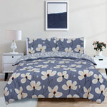 Vantona Easy Living Range Kimono Floral Duvet Cover Set - Grey