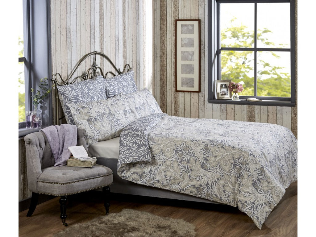 Vantona Liana Duvet Cover Set - Grey
