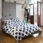 Newport Creek Rivet Duvet Cover Set - Blue and Natural