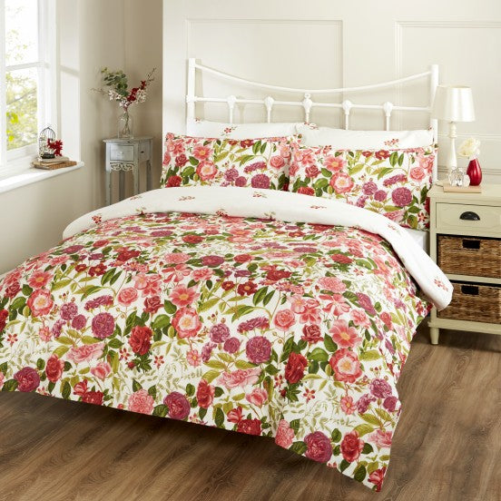 Vantona Prudence Floral Design Duvet Cover Set - Multi, Classic Bed Linen