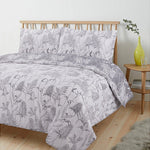 Vantona Thistle Duvet Cover Set - Grey