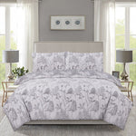 Vantona Thistle Duvet Cover Set - Grey