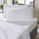 Vantona Plain Dye Pure Cotton Fitted Sheet 400TC - White