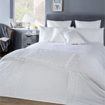 Vantona Florence Duvet Cover Set - White