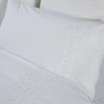 Vantona Florence Single Pillowcase 65 x 65 cm - White