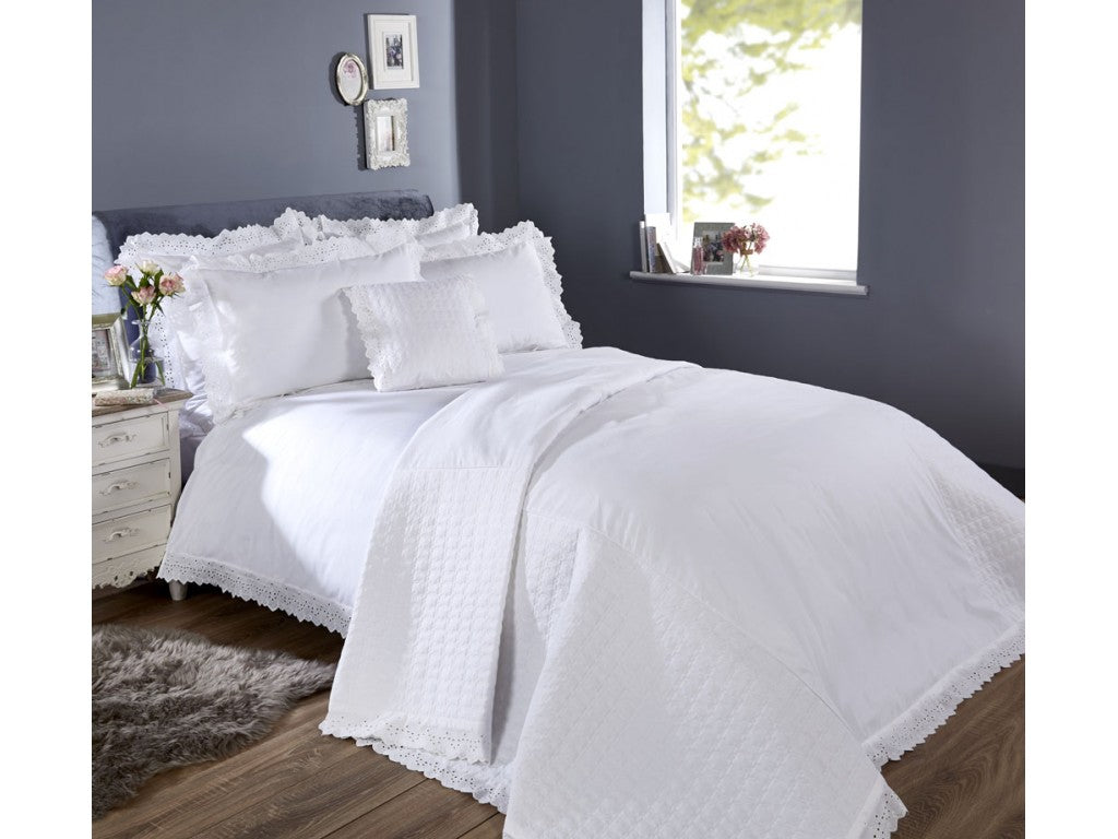 Vantona Romantica Duvet Cover Set - White