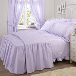 Vantona Country Monique Quilted Fitted Bedspread - Lilac