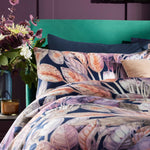 Vantona Boutique Range Zanthe Leaves Duvet Cover Set - Multi