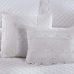 Vantona Byzantium Schiffli Lace bedding Set - White