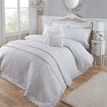 Vantona Byzantium Schiffli Lace bedding Set - White