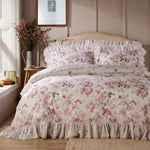 Floral Duvet Cover Set - Pink
