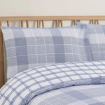 Vantona Easy Living Range Cottage Plaid Duvet Cover Set - Blue