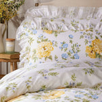Vantona Archive Collection Edwina Duvet Cover Set - Lemon