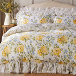 Vantona Archive Collection Edwina Duvet Cover Set - Lemon