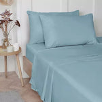 Vantona 100% Luxury Cotton Plain Dyed Flat Sheets - Sold Separately