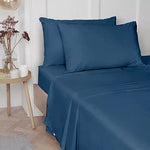 Vantona 100% Luxury Cotton Plain Dyed Flat Sheets - Sold Separately