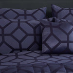 Vantona Seville Jacquard bedding Set - Navy