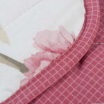 Arley Floral Print Quilted Bedspread - Red