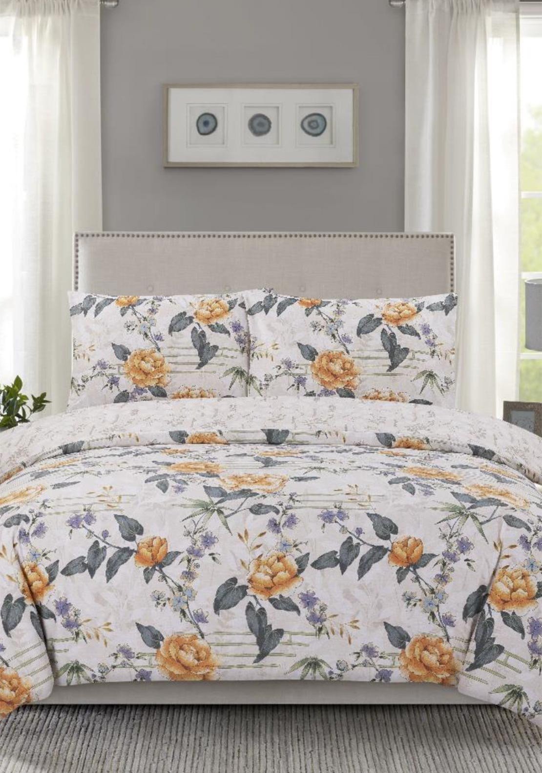 Vantona Classic Range Oriental Floral Duvet Cover Set - Multi