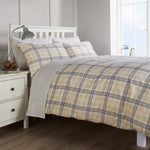 Vantona Easy Living Flannelette Oban Duvet Cover Set - Natural