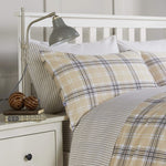 Vantona Easy Living Flannelette Oban Duvet Cover Set - Natural