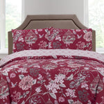 Vantona Classic Range Birdcage Duvet Cover Set - Claret