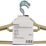 NON SLIP FLOCKED COAT CLOTHES HANGERS VELVET SPACE SAVING 5-COLOR (KIDS & ADULT)