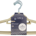 NON SLIP FLOCKED COAT CLOTHES HANGERS VELVET SPACE SAVING 5-COLOR (KIDS & ADULT)